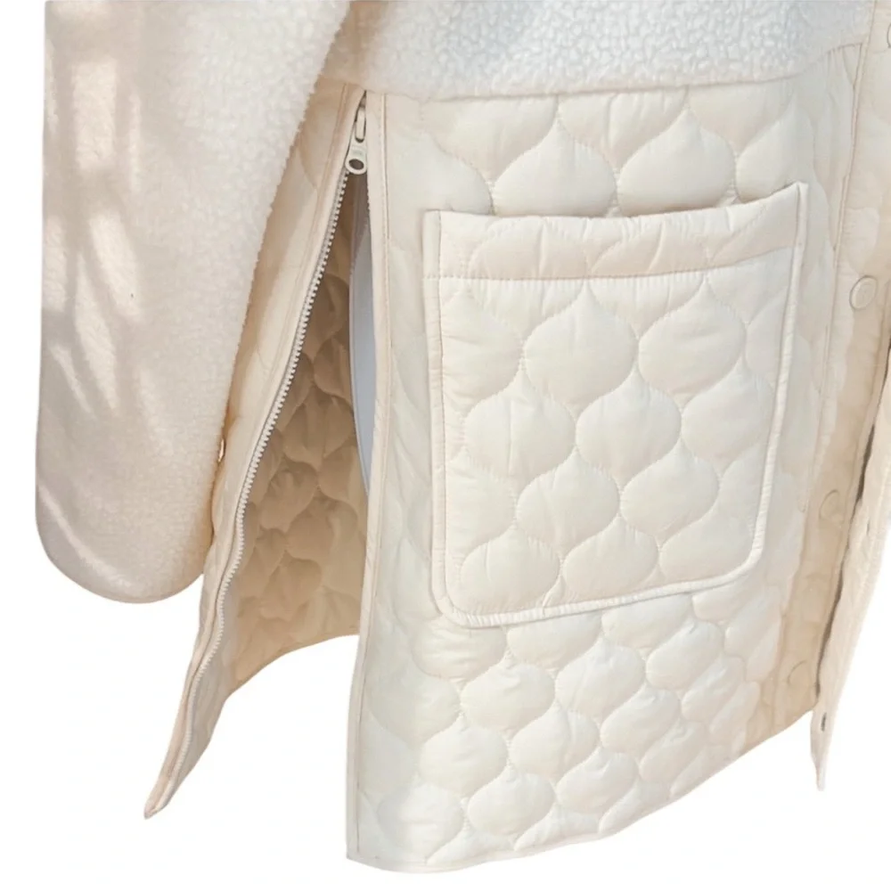 Talbots Cozy Sherpa Quilted Jacket - Picture 7 of 12